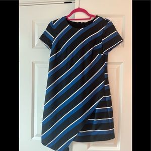 Asymmetrical silk “Tie” Dress